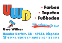 Logo UWD Farben , Tapeten , Fußboden  Meisterbetrieb der Maler - und Lackierer Innung aus Diepholz